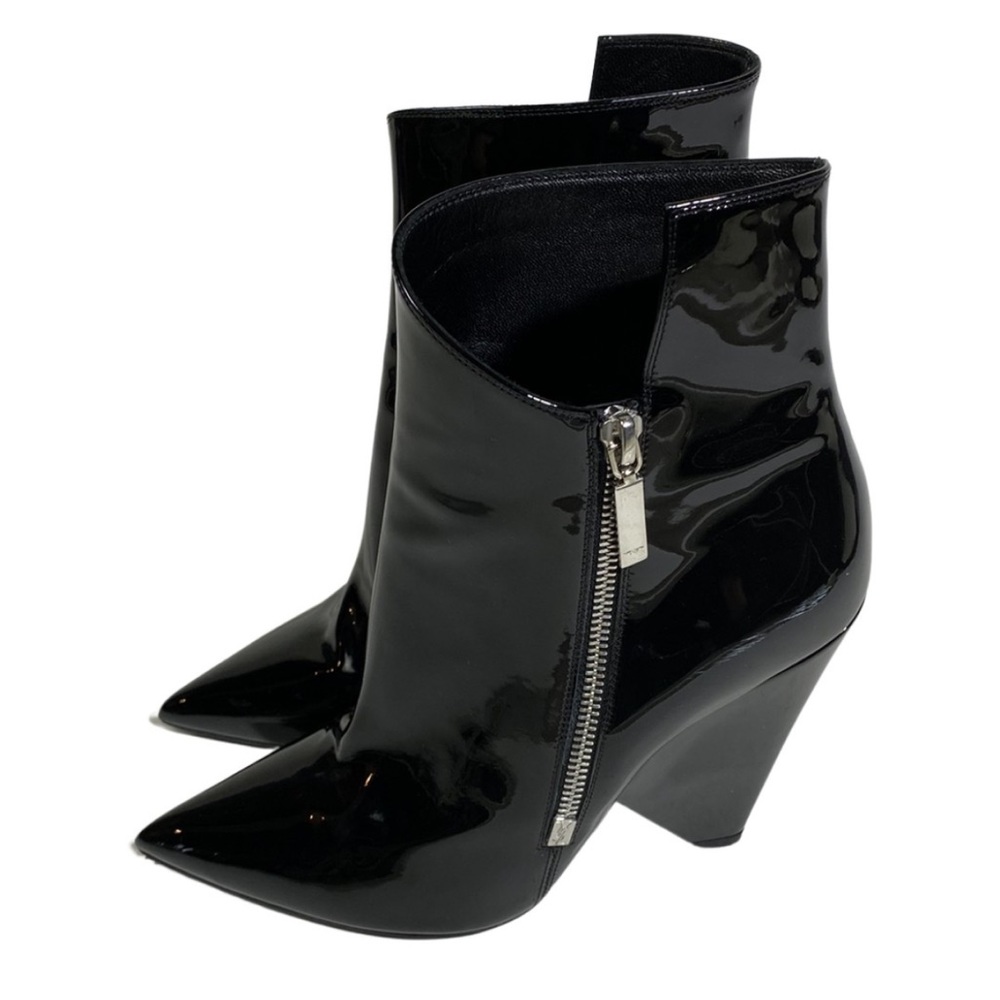 Saint Laurent patent leather ankle boots size 39.5